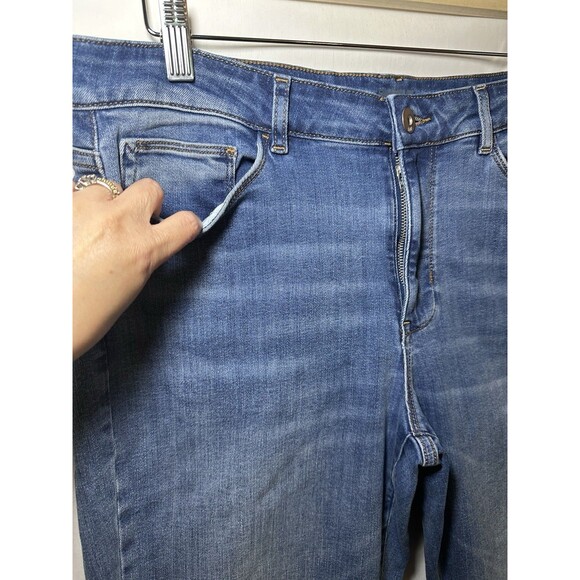 J. Jill Denim Boyfriend Straight Leg Ankle Jeans Women's Size 12 Regular - Picture 3 of 11